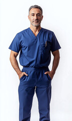 Fototapeta premium Portrait of a doctor with a professional and relaxed attitude.