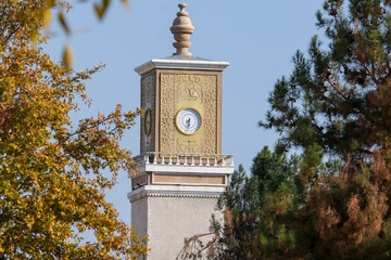 Clock tower in the city