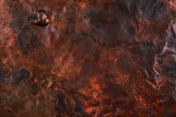 Rustic Oxidized Copper Patina Sheet Metal Textured Background
