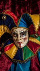 venetian carnival mask, jester mask