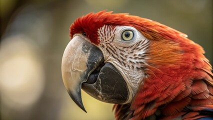 Fototapeta premium red and yellow macaw