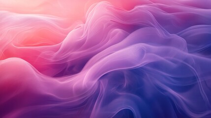 Fototapeta premium Abstract Pink Purple Fabric Waves Flowing Softly