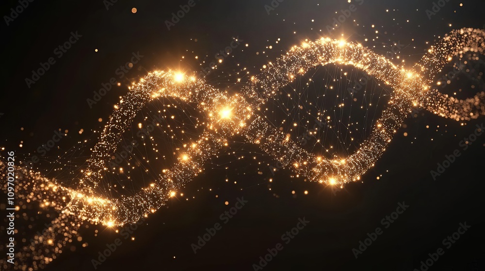 Poster a stunning visual of shimmering golden waves, creating a mesmerizing pattern of light and shadow aga