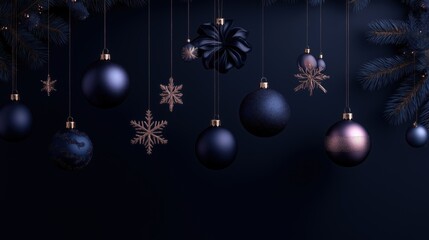 
A blue and pink Christmas tree with many ornaments hanging from it. The ornaments are mostly blue and pink, with some white and gold ones. The tree is decorated with a variety of ornaments
