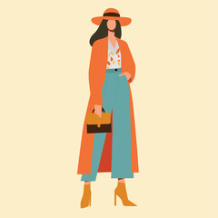 Girl Illustration | Fashion Girl Illustration | Girl Vector | Vector Illustration | Fashion | Shopping