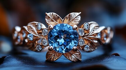 Fototapeta premium silver earrings with diamonds