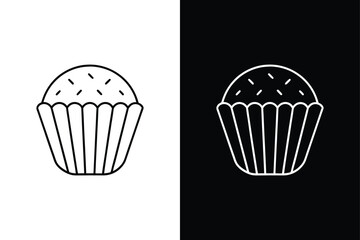 Muffin tin icon vector on White Background Vector Art Illustration on white background.