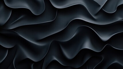 Obraz premium Abstract Dark Wavy Textile Surface Design