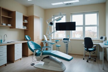 Interior of modern dental clinic