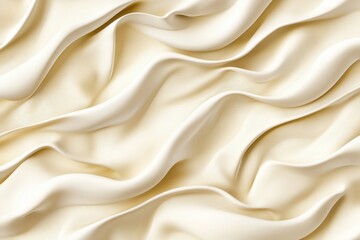 Fototapeta premium Cream-colored fabric waves seamless pattern texture 