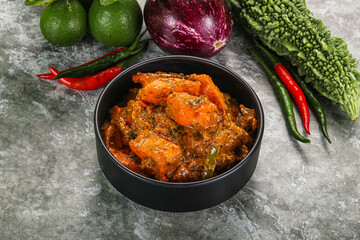 Indian cuisine - homemade mutter paneer