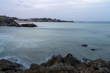 Sunset in Comillas, Cantabria. Long exposure