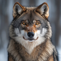 Fototapeta premium gray wolf portrait