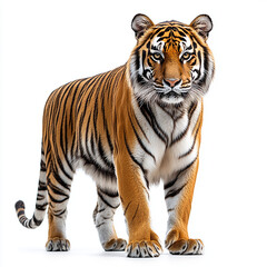 Fototapeta premium tiger isolated on white background