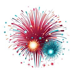 Vibrant Colorful Fireworks Display for Celebration Events