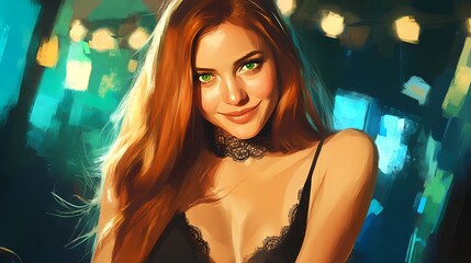 Gothic teenage girl portrait with dark aesthetic, perfect for stock