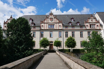 Brücke zum Herrenhaus auf Burg Friedberg in Hessen