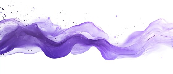 Abstract Purple Fluid Wave Design With Glitter
