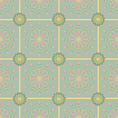 seamless background with flowers