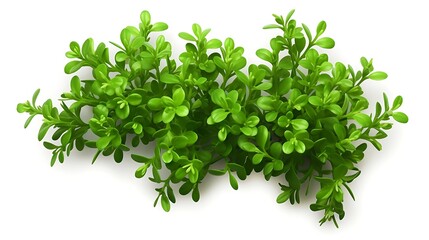 Obraz premium Fresh Thyme Herb Isolated Against a Plain Background 
