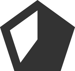 Minimalistic Pentagon Icon