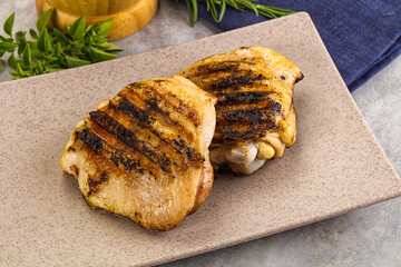 Two Tasty grilled chicken thighs