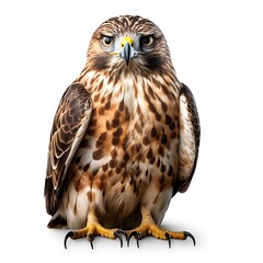 Fototapeta premium Hawk Isolated on a Plain Background 