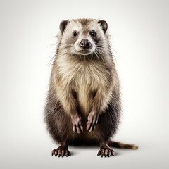 Fototapeta premium Mammal Isolated on a Plain Background 