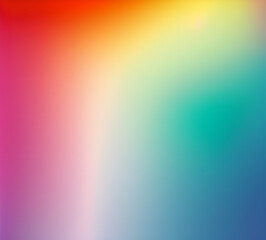 Wave of mixed beautiful gradient colors. smooth transitions. composition and leaking light exposure. Rainbow background. Modern design template. High quality 8k. generative ai	