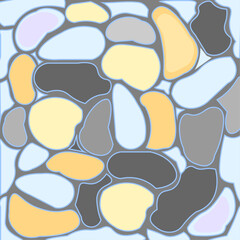 Background of stones of various shapes 