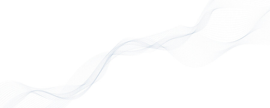 abstract technology background with dots wave.