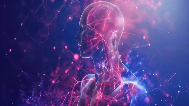 Hyperthyroidism: The Weight Loss and Rapid Heartbeat of Thyroid Overactivity - Visualize a scene where a person experiences unexplained weight loss and a rapid heartbeat due to an overactive thyroid