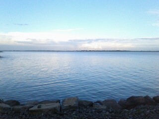 Clear blue lake
