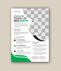 Creative Flyer Design for Digital Marketing Services, Customizable Digital Marketing Flyer Template