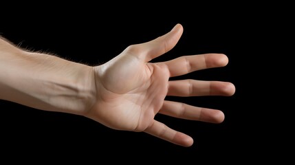 Human Hand Isolated Displaying Done Gesture with Clear and Confident Pose
