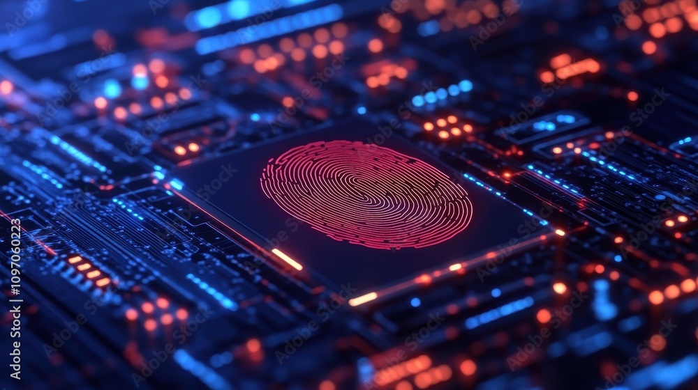 Aufkleber cybersecurity mitigates risks and secures data. abstract futuristic technology background featuring 