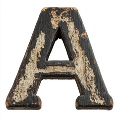 Wooden letter with rustic finish, perfect for decor