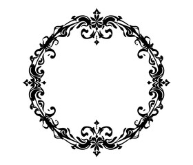 frame with floral ornament