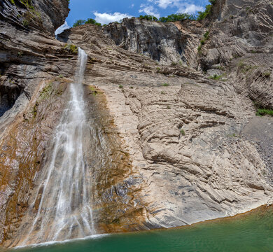 waterfall in Ordesa, Sorrosal cascade in Broto