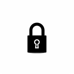 Naklejka premium Lock Icon Minimal, Simple Logo Lock