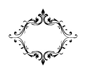 abstract floral frame