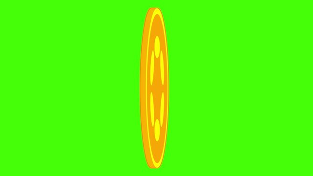 3D animated Polkadot (DOT) token rotating on a chroma key green background. Perfect for use in crypto-themed projects, explainers, or digital finance content.