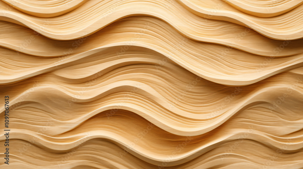 Poster elegant wooden waves providing a smooth and seamless textured backdrop, ideal for design projects