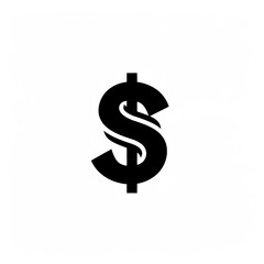 Obraz premium Money Icon, Minimal Simple Logo