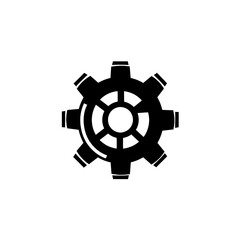 Obraz premium Gear Icon, Minimal Simple Logo