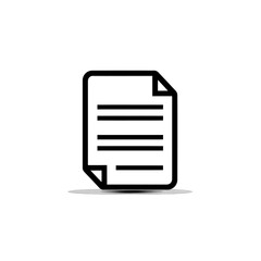 Document Icon, Minimal Simple Logo