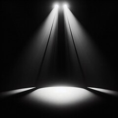 Fondo de escenario oscuro con iluminaci&oacute;n de reflectores