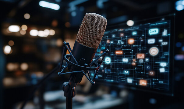 Advanced microphone with multimedia interface