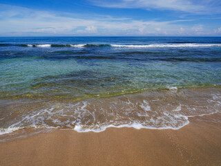 Sea and beach at Playa Punta Uva in Costa Rica.