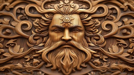 Intricate Skull in a Forest of Noodles